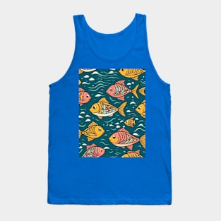 cute fish patterns gift ideas Tank Top